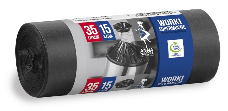 STELLA ANNA ZARADNA Worki na śmieci supermocne 35L x 15szt