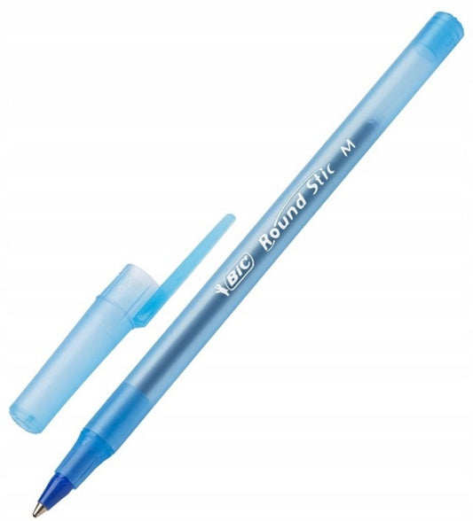 BIC DŁUGOPIS BIUROWY SZKOLNY ROUND STIC NIEBIESKI 60 sztuk