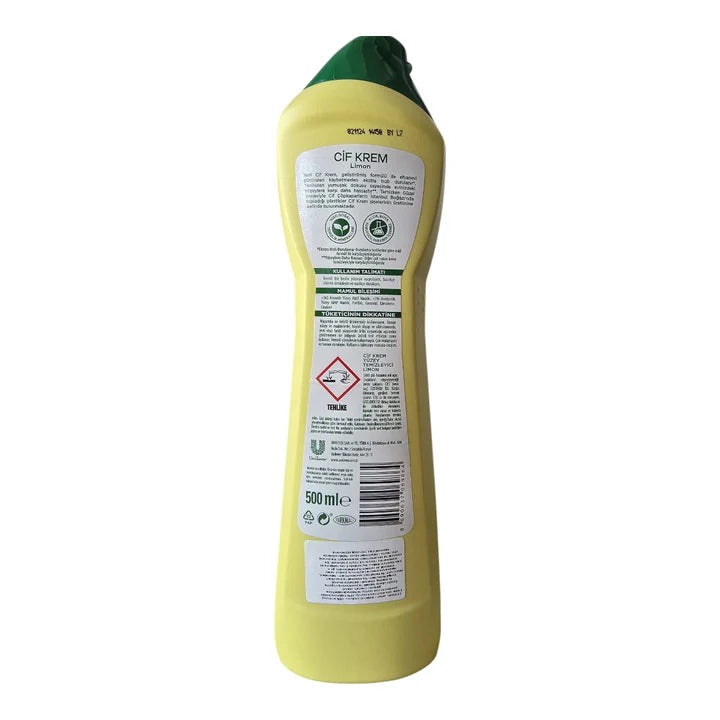 Mleczko do czyszczenia CIF Cleanboost uniwersalne - cytryna 500 ml