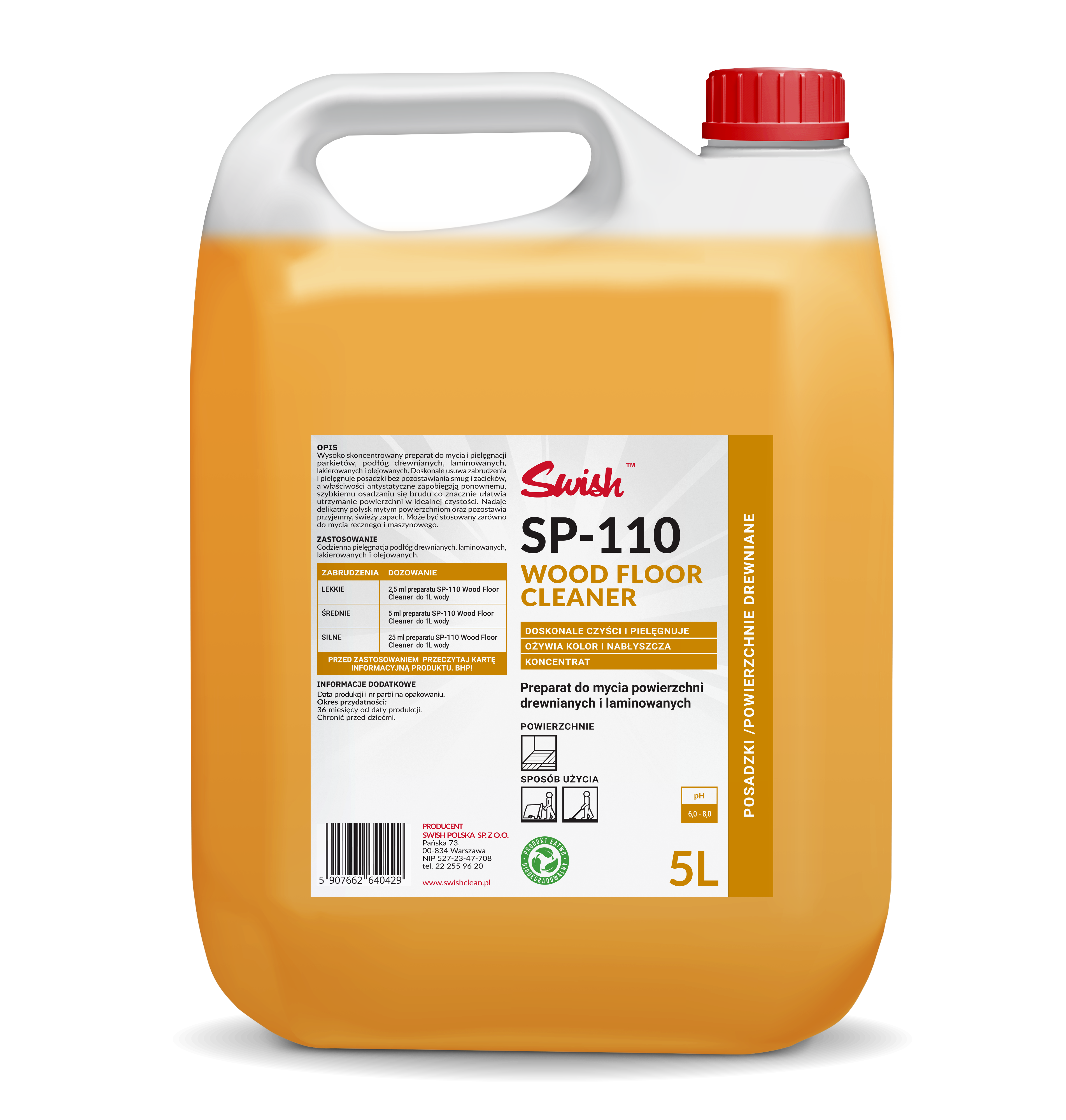 SP-110 WOOD FLOOR CLEANER 5L