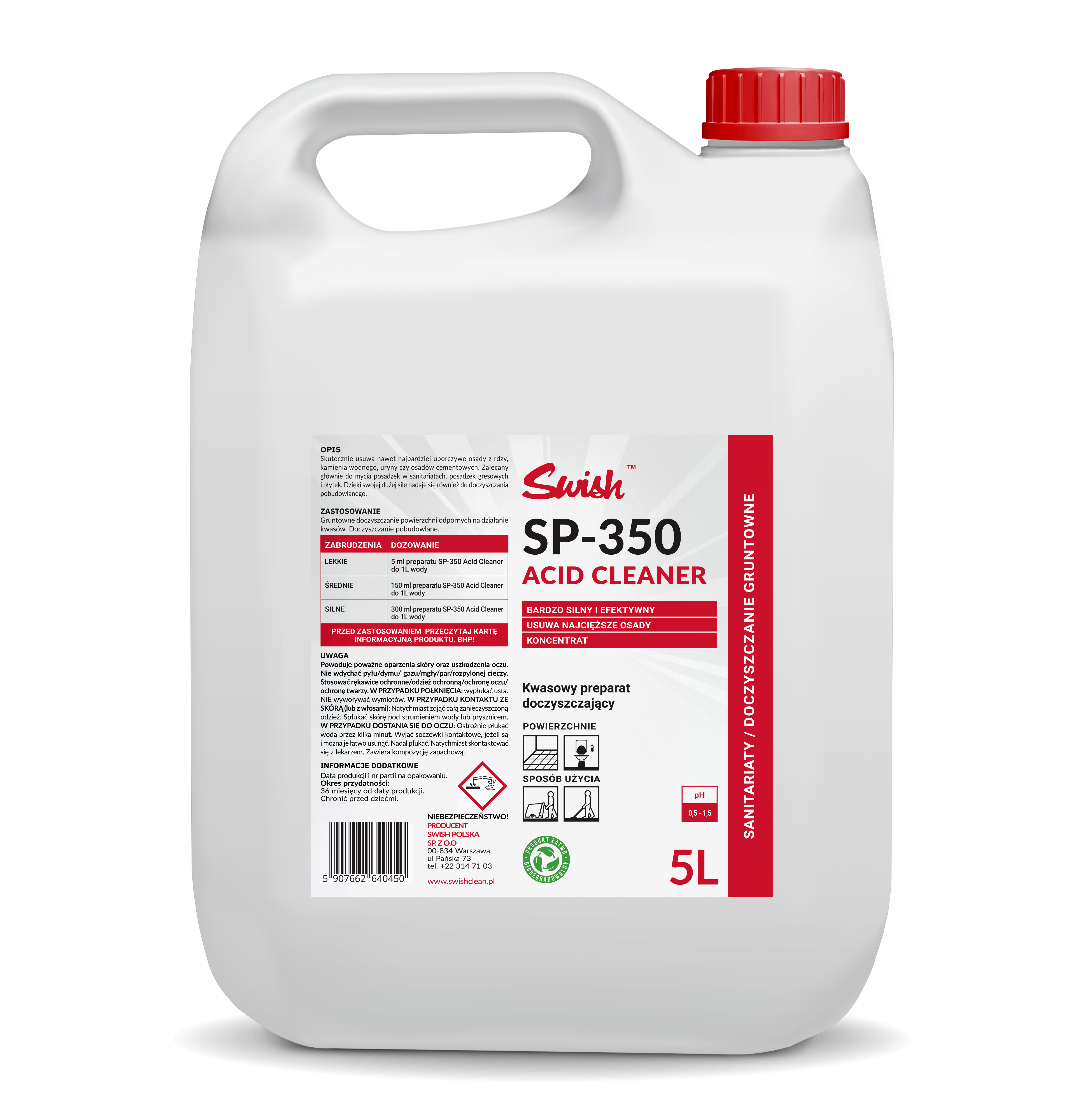 SP-350 ACID CLEANER 5L