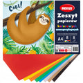 Wycinanka zeszyt A4 papier kolorowy samoprzylepny 8 kart REXUS