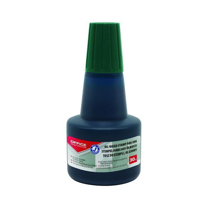 Tusz olejowy do pieczątek metalowych OFFICE PRODUCTS zielony 30ml