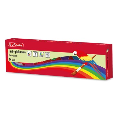 Farby plakatowe Herlitz 20ml 12+2 kolory