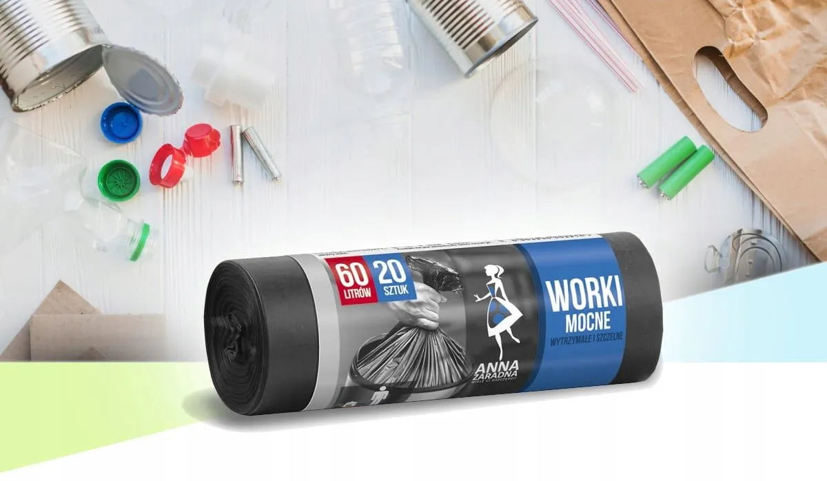 Worki na śmieci MOCNE 60L 20szt