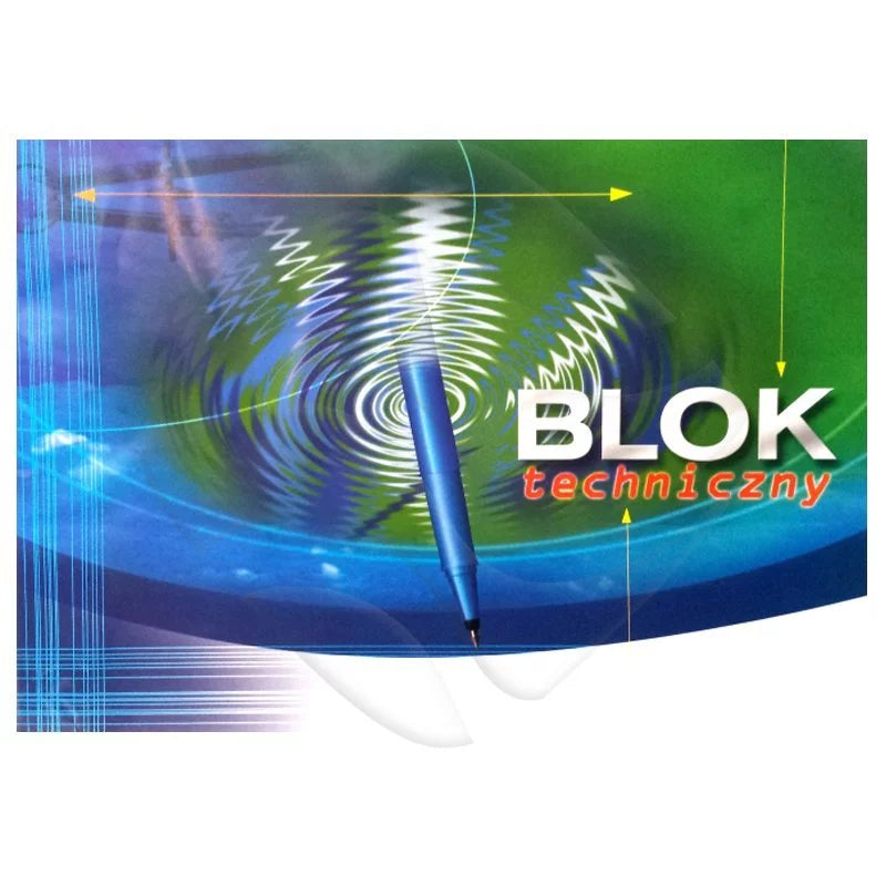 BLOK TECHNICZNY A4 KOLOR KRESKA