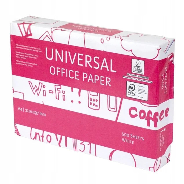 PAPIER KSERO A4 UNIVERSAL OFFICE© BIAŁOŚĆ KLASY B 161 CIE #UNVERSAL