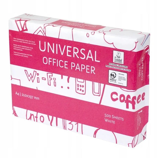 PAPIER KSERO A4 UNIVERSAL OFFICE© BIAŁOŚĆ KLASY B 161 CIE #UNVERSAL