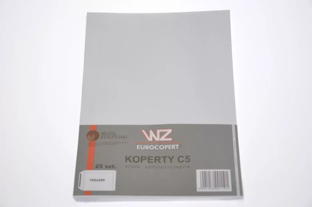 WZ Eurocopert, Koperta C5 z paskiem, biała