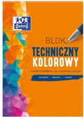 OXFORD BLOK TECHNICZNY A4 10K 225G KOLOR  OXFORD