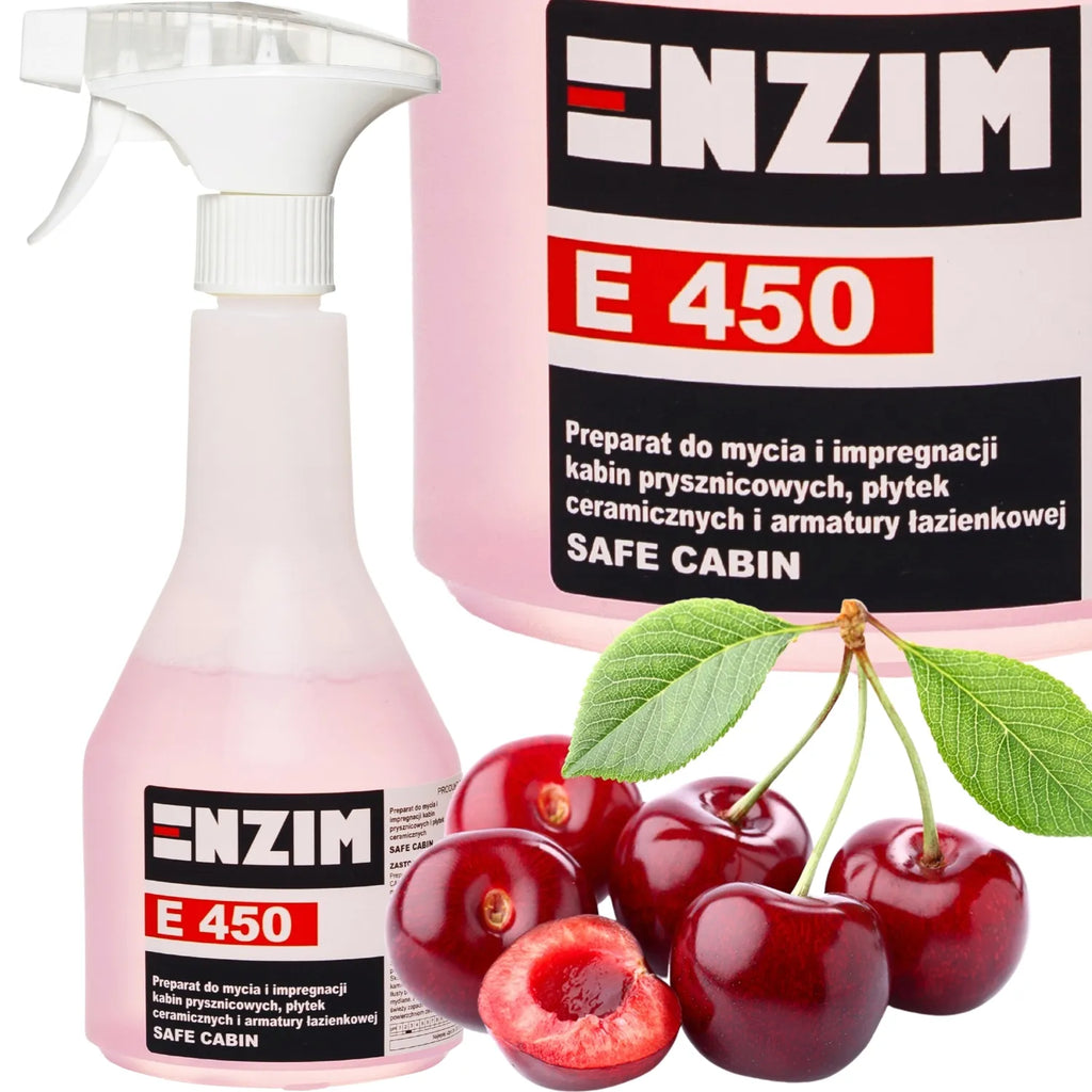 Enzim E 450 500ml - Preparat do mycia i impregnacji kabin płytek i armatury