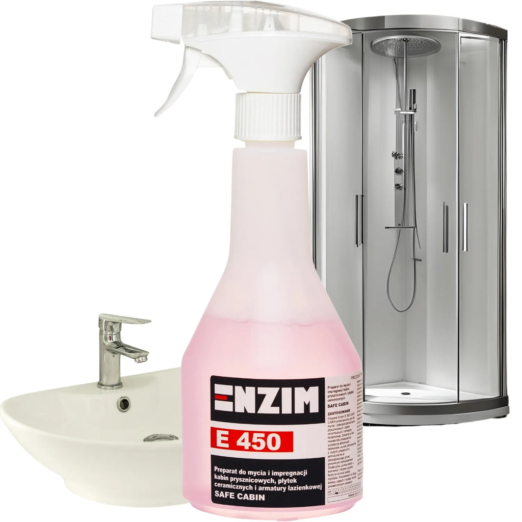 Enzim E 450 500ml - Preparat do mycia i impregnacji kabin płytek i armatury