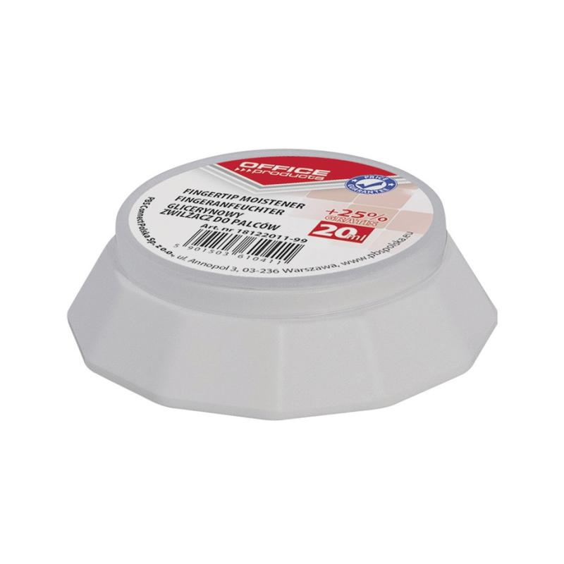 ZWILŻACZ DO PALCÓW GLICERYNOWY 20ml OFFICE PRODUCTS